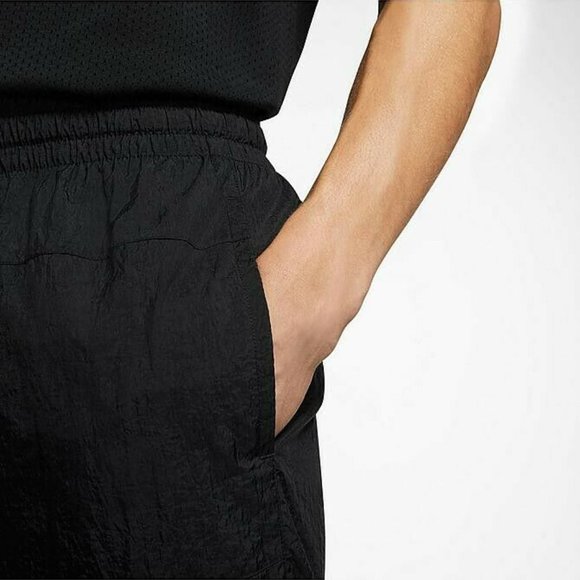 Nike Flight Basketball Nylon Pants Black Men's CN8 - Picture 5 of 10
